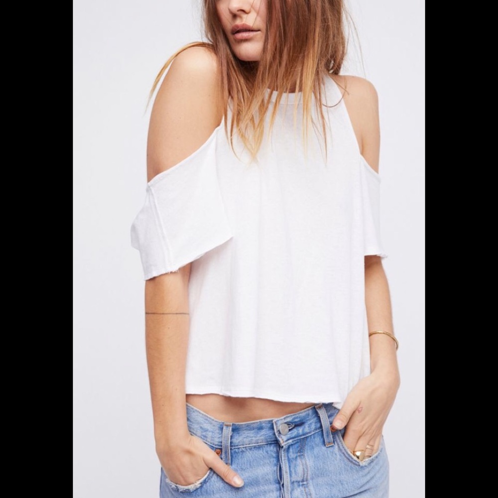 Free People Taurus Cold Shoulder Tee